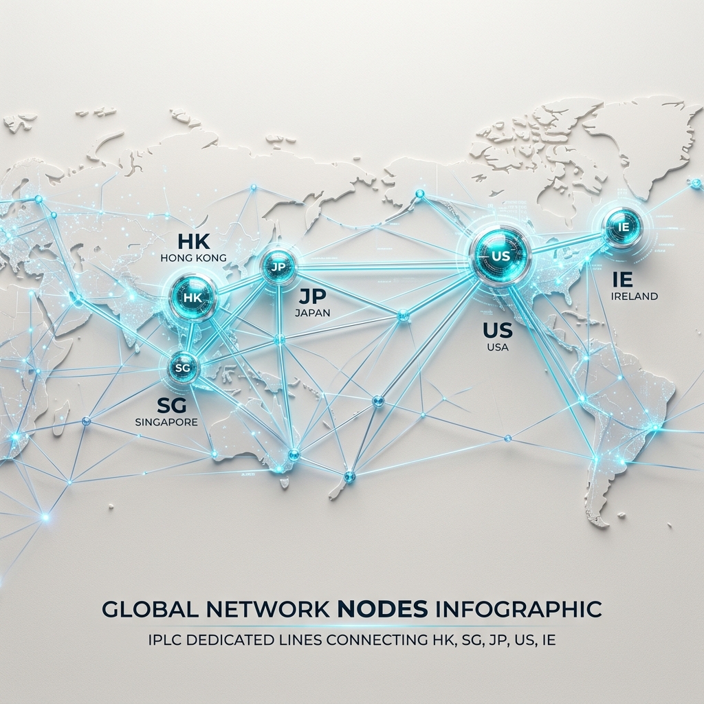 呆鹅云机场全球 IPLC 专线节点分布 - 支持 AI 解锁与流媒体加速